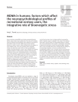 MDMA in humans: factors which affect the neuropsychobiological