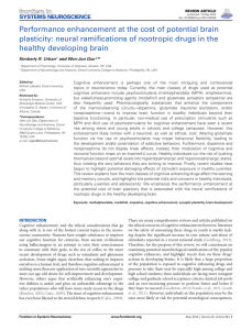 Performance enhancement at the cost of potential brain plasticity