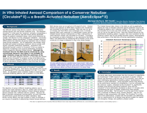 In Vitro Inhaled Aerosol Comparison of a Conserver Nebulizer