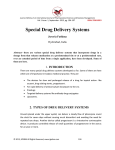 Special Drug Delivery Systems - International Journal of