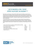 2016 MASSILLON, OHIO ZERO SUICIDE ACADEMY™