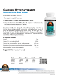 CALCIUM HYDROXYAPATITE - Threshold Enterprises