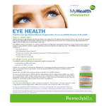 Rx MyHealth Newsletter – Eye Health – October 2012
