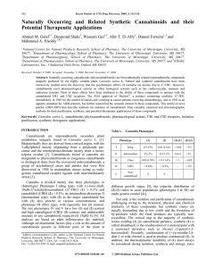 Naturally Occurring and Related Synthetic Cannabinoids and their