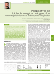 Perspectives on biotechnological halogenation