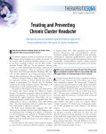 Treating and Preventing Chronic Cluster Headache
