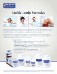 Multivitamin Formulas