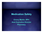 Medication Safety - Healthcare Professionals