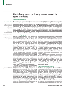 Review Use of doping agents, particularly anabolic steroids, in sports and society