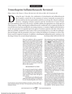 D Trimethoprim-Sulfamethoxazole Revisited