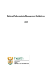 National Tuberculosis Management Guidelines 2009