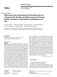 Substance Use and Substance Use Disorders in