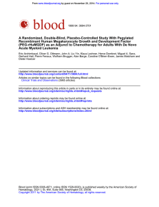 A Randomized, Double-Blind, Placebo-Controlled Study With Pegylated