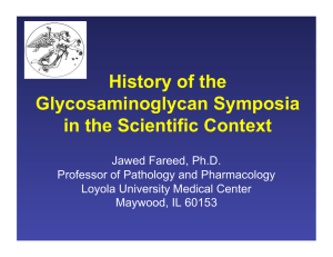 History of the Glycosaminoglycan Symposia in the Scientific Context