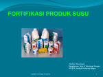 fortifikasi produk susu