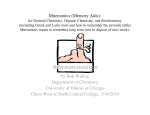 Mnemonics (Memory Aids) - UIC Department of Chemistry