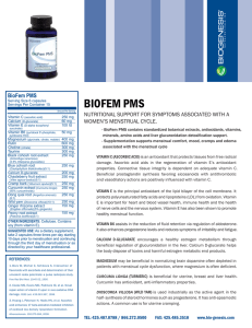 biofem pms - Evolving Nutrition