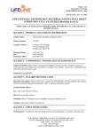 MSDS for FC-0018 - Lifeline Cell Technology