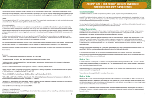 Accord® XRT II and Rodeo® specialty glyphosate herbicides from