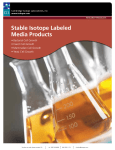 Stable isotope labeled Media products