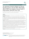 The glutamate transport inhibitor DL-Threo-β