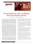 Promoting Beef as a Part of a Healthy