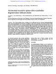 Autosomal recessive spino-olivo-cerebellar degeneration without