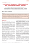 Prosthodontic Management of Brothers affected from Anhydrotic