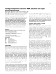 Genetic interactions between ABA, ethylene and sugar signaling