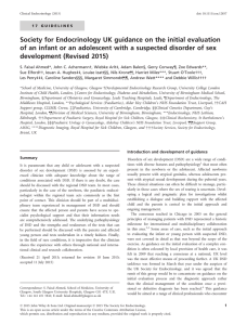 Society for Endocrinology UK guidance on the initial evaluation of