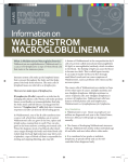 Waldenstrom macroglobulinemia - Myeloma Institute