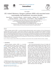 SIL1-related Marinesco–Sjoegren syndrome (MSS)