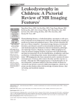 Leukodystrophy in Children: A Pictorial Review of MR Imaging