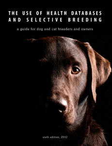 the use of health databases and selective breeding