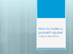 How to make a punnett square A step by step method