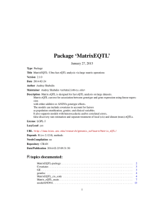 Package 'MatrixEQTL'