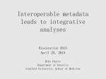 Interoperable metadata leads to integrative analyses