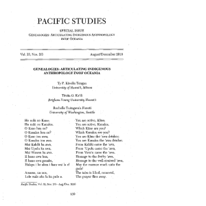 PACIFIC STUDIES