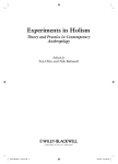 Experiments in Holism: Theory and Practice in