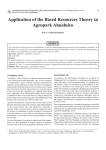 Application of the Based Resources Theory in Agropark Ahualulco