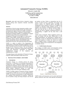 Automated Transactive Energy