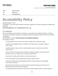 Temporary Accessibility Policy
