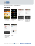 One Touch ShockwaveTM – Internet Browser