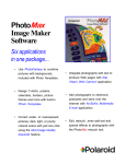 PhotoMax Image Maker Software Feature Sheet