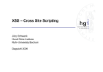 XSS – Cross Site Scripting