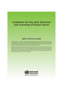 Card-Early detection of breast cancer