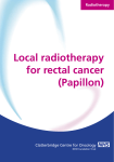 Local radiotherapy for rectal cancer (Papillon)