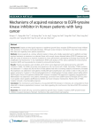 Mechanisms of acquired resistance to EGFR-tyrosine