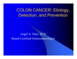 Relative Risk of Colon Cancer(CRC)