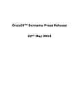 OncoE6TM Bernama Press Release 22nd May 2014